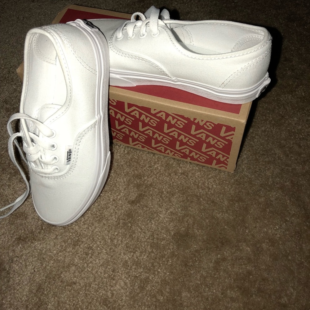 Kids white Vans